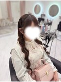 編み上げハーフツイン