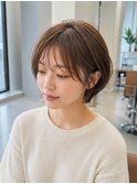 ショートボブ髪型20代30代40代前髪あり前髪なし面長丸顔南越谷