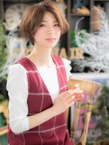 カバーヘア ブリス 上尾西口店(COVER HAIR bliss)&nbsp;*+COVER HAIR+*…センターパートで引き締め！”大人顔”ボブｄ