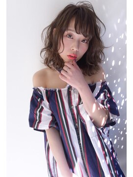 エミュスト(Emuest) 【Emuest心斎橋】ラグジュアリーミディ×くせ毛風無造作カール