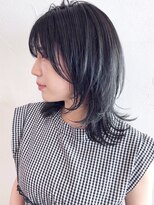 アイティー バイ アルバム 中野店(IT by ALBUM)&nbsp;ウルフカット_レッドブラウンハッシュカットフルバング_ba296012