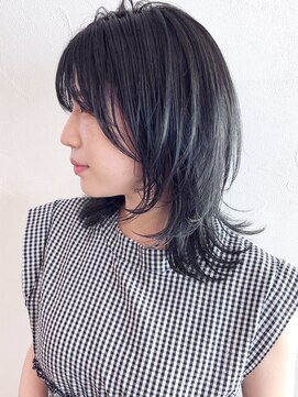 アイティー バイ アルバム 中野店(IT by ALBUM) ウルフカット_レッドブラウンハッシュカットフルバング_ba296012