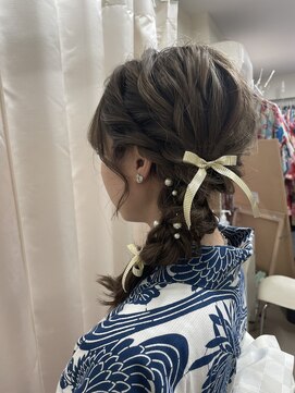 ビューティック ハラジュク(Hair&Make Beautique Harajuku) サイドの編み下ろし