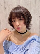 リアイス(Re:ICE) ミニウルフ/くすみブルー/流れるレイヤー/インナーハイライト