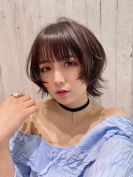 リアイス(Re:ICE) ミニウルフ/くすみブルー/流れるレイヤー/インナーハイライト