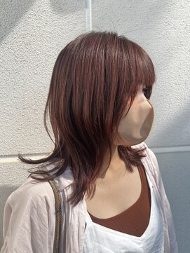 ロカ 表参道(loka) 外ハネ/レッドブラウン[表参道/ブリーチ/ハイライト]Mai