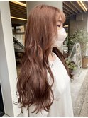 マロンカラー/髪質改善縮毛矯正/髪質改善/韓国風/韓国ヘア