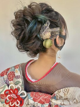 ミテ(MiTe) アレンジヘアセット　振袖着付け　初詣ヘア　振袖ヘア　着物ヘア