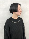 透明感黒髪ショート