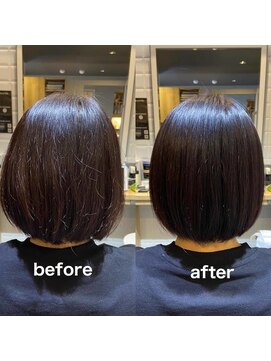 カミケンガレリア(kamiken. galleria) 大人ナチュラル艶感まとまる美髪ボブ【カミケンガレリア】