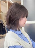 【修】20代30代40代◎透明感カラー×韓国切りぱなしボブ