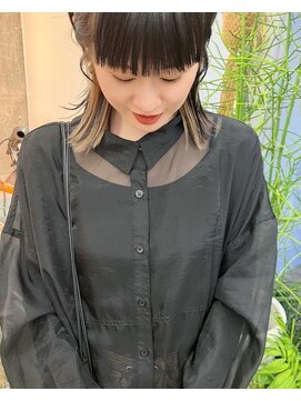 マメ(mame) モードカラー/design color/前髪あり/long bob