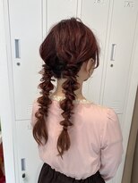 ウルカ 北浦和西口店(ulQua)&nbsp;ハーフアップ編み込み結婚式ヘアアレンジ