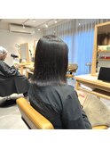 グレーアッシュ/1ブリーチ/切りっぱなし/水素トリートメント