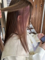 アヴァンス 天王寺店(AVANCE.) インナーカラー×パープル