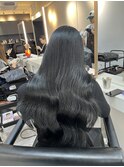 グレージュマチルダボブインナーグレージュ 前髪