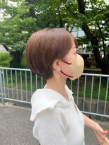 シェノン 夙川(CHAINON)&nbsp;ショート/前髪パーマ/黒髪/グレーベージュ/レイヤーロング/