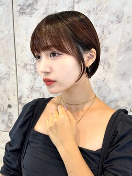 ハローバイシー 仙台(Hello by Sea) ニュアンスカラー×マッシュショートボブ【仙台】韓国ボブ