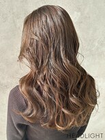 ソーエン ヘアー エイト 札幌駅前店(soen hair eight by HEADLIGHT)&nbsp;くびれレイヤーロング×ミルクティーブラウン