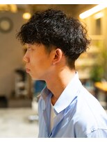 カフ(CAF) CAF河内 マッシュパーマ 波巻きパーマ 20代30代 大阪 心斎橋