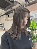 ブリーチなしグレージュ
