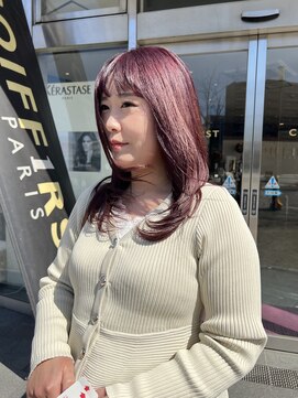 コワファースト 大分(COIFF1RST) 人気の！ピンクパープルカラー