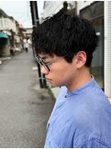 #ベリーショート#ダークアッシュ#ニュアンスパーマ#韓国マッシュ