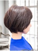 ショート/ショートボブ/ナチュラルブラウン