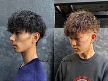 キングオブヘア バイ ノイズ 梅田茶屋町店(KING of hair by NOISM)の雰囲気（ビジネスマンにもオススメ◎ニュアンスパーマ×センターパート＊）