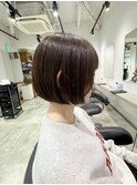 20代30代40代大人美人丸みショートボブ白髪ぼかしハイライト川崎