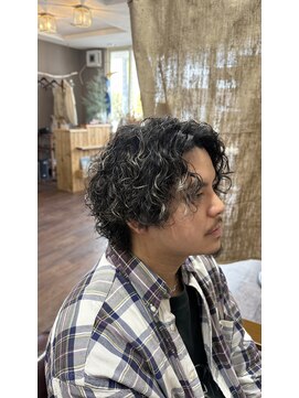 ギルド(Guild) メンズウルフ ミニウルフパーマ 縦落ちスパイラルパーマ