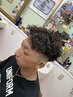 カット+パーマ+シェービング+トリートメント