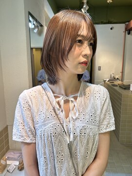 ハル ヘアスタジオ(haRu hair studio) ワンカラー オリーブベージュ