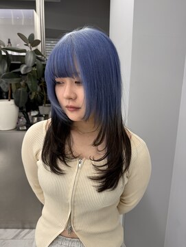 ヴァイス 新宿店(VAICE) Blue × Roots color ブリーチ2回～