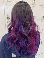 イーエル フレスコ(e.ll fresco)&nbsp;インナーカラー ビビットピンク ビビットパープル