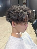 アウル 心斎橋(owl)&nbsp;フェザーパーマ×フェザーショート×センターパート×ヘッドスパ