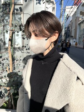 ヌード(NUDE) NUDEハンサムショート20代30代前髪なしショート大人ショートボブ