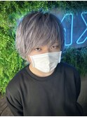 メンズホワイトシルバー