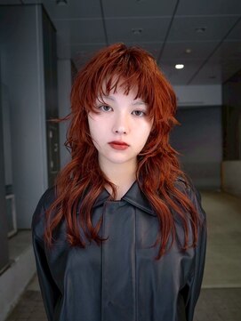 ギークス(GEEKS) 【GEEKS渋谷】ミディアムレイヤー/ウルフ/20代30代/ワンブリーチ