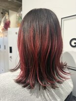 ギルド 東久留米店(GUILD)&nbsp;さりげなく映えるレッドインナーミディ