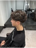 無造作フェザーパーマ