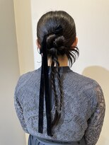 グレイスアンジュ 名駅(Grace Unge)&nbsp;名古屋 カチモリ ヘアセット×ベロアリボン
