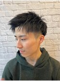  &nbsp;&nbsp;&nbsp;爽やかアップバングフェード