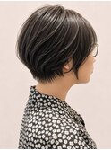 くびれショート/オリーブグレージュ/30代40代50代/小倉美容室