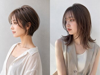 ラルジュヘアイコール(Large hair equal =)の写真/人気のアディクシーカラー・イルミナカラーで透明感あふれるあなたにピッタリなスタイルをご提案します♪