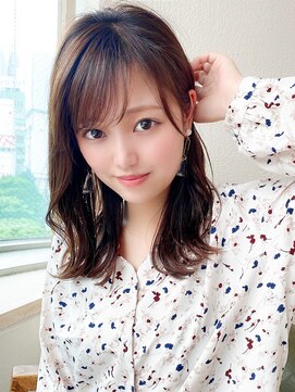エイミーバイアフロートザガーデン 浦和店(amie by afloat the garden) 大人可愛いミディアムレイヤー/ハッシュカット【浦和】