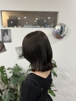 アロハナ 津店(ALOHANA)&nbsp;ダークグレー/ウルフ風レイヤー/暗髪透明感/レイヤーカット/艶髪