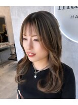 メゾン アール(maison R)&nbsp;ベージュ×ハイライト