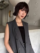 ルーム(Loom.)&nbsp;レイヤーボブ 切りっぱなしボブ パープルカラー 艶髪