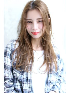 ラエティス(Laetus) 今季トレンド☆３Ｄカラー×シナモンベージュで抜け感ロング